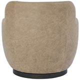 Chloe Leather Swivel Chair, Nehir Caribou