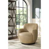 Chloe Leather Swivel Chair, Nehir Caribou