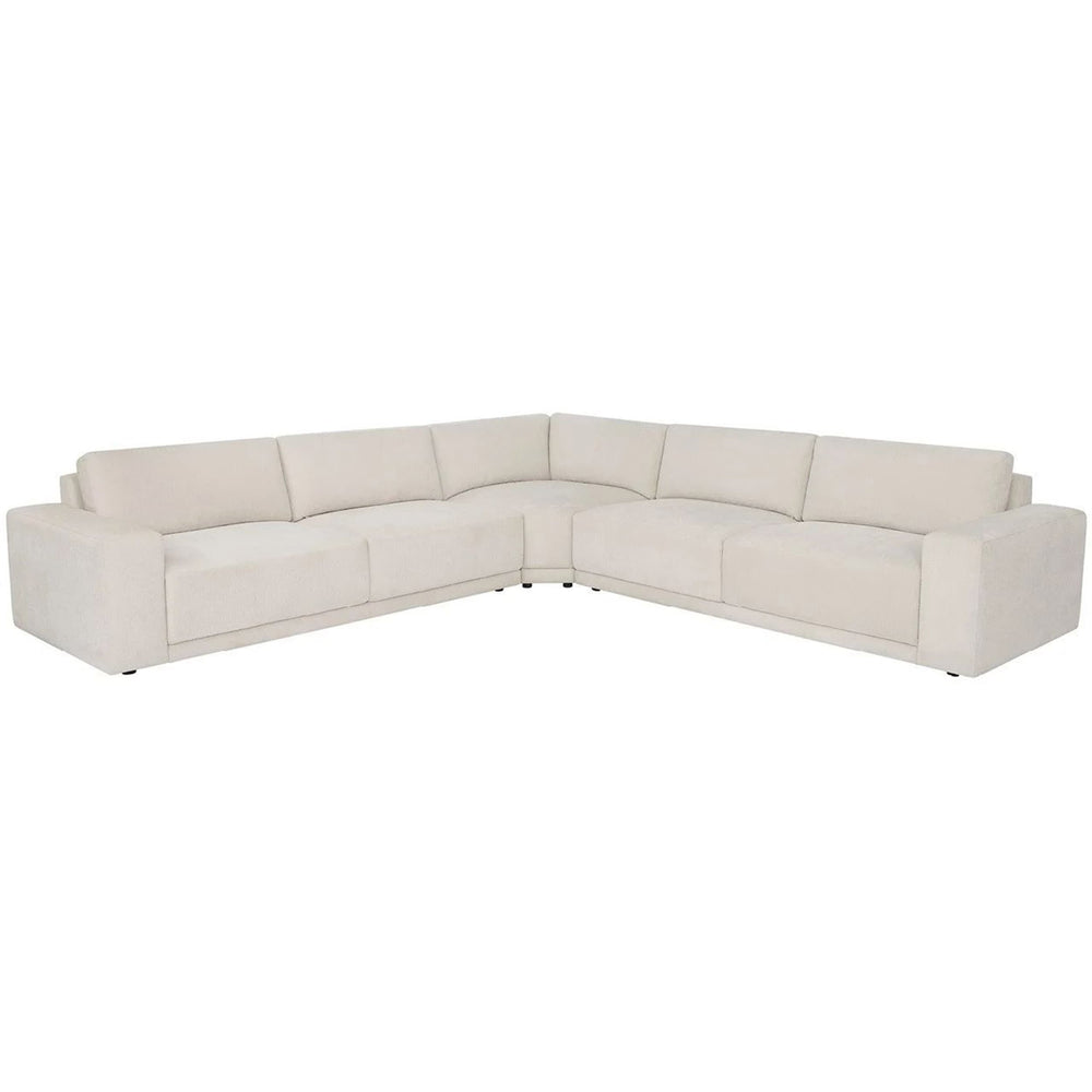 Mercer Sectional, Plushtone Parchment