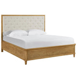 Birchaven Brindle Upholstered Bed, Bilma Natural