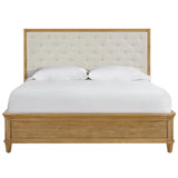 Birchaven Brindle Upholstered Bed, Bilma Natural