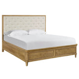 Birchaven Brindle Upholstered Storage Bed, Bilma Natural