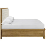 Birchaven Brindle Upholstered Storage Bed, Bilma Natural