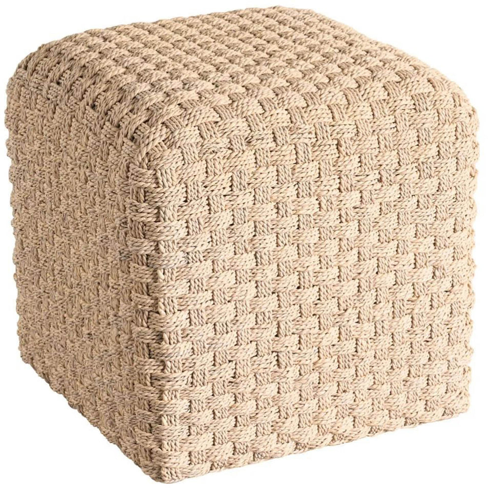 Birchaven Woven Pouf, Abaca