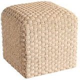 Birchaven Woven Pouf, Abaca