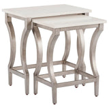 Brichaven Nesting Table, White Quartz