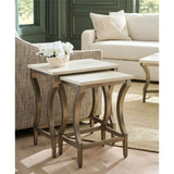 Brichaven Nesting Table, White Quartz
