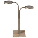 Sylvan End Table, Aged Pewter