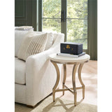 Birchaven Round End Table, White Quartz