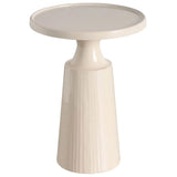 Glade Round End Table, Taupe