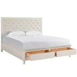 Birchaven Willow Upholstered Storage Bed, Bilma Natural