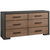 Modern 6 Drawer Dresser, Veil