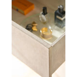 Lira 6 Drawer Dresser, Grey Leather