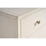 Lira 6 Drawer Dresser, Grey Leather