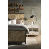 Lira 2 Drawer Nightstand, Grey Leather