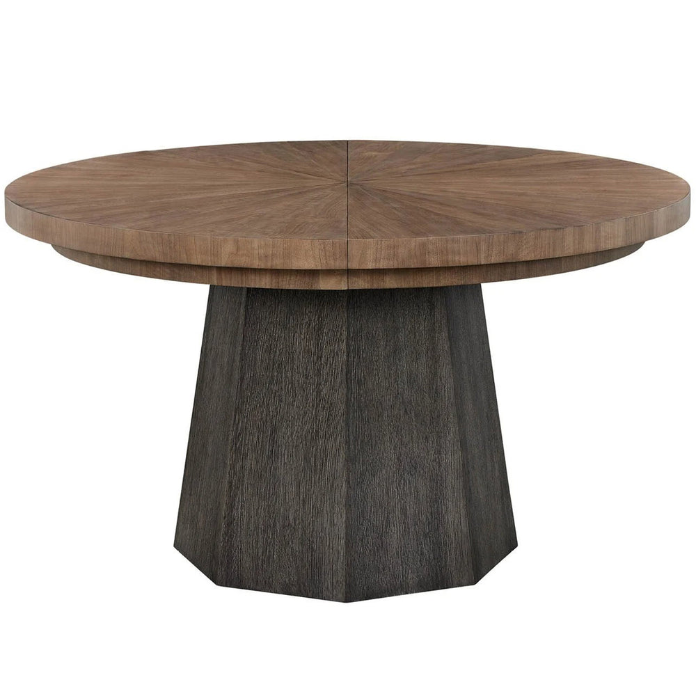 Modern Round Dining Table, Haze/Veil