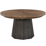 Modern Round Dining Table, Haze/Veil