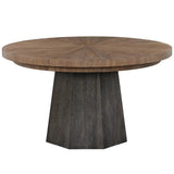 Modern Round Dining Table, Haze/Veil