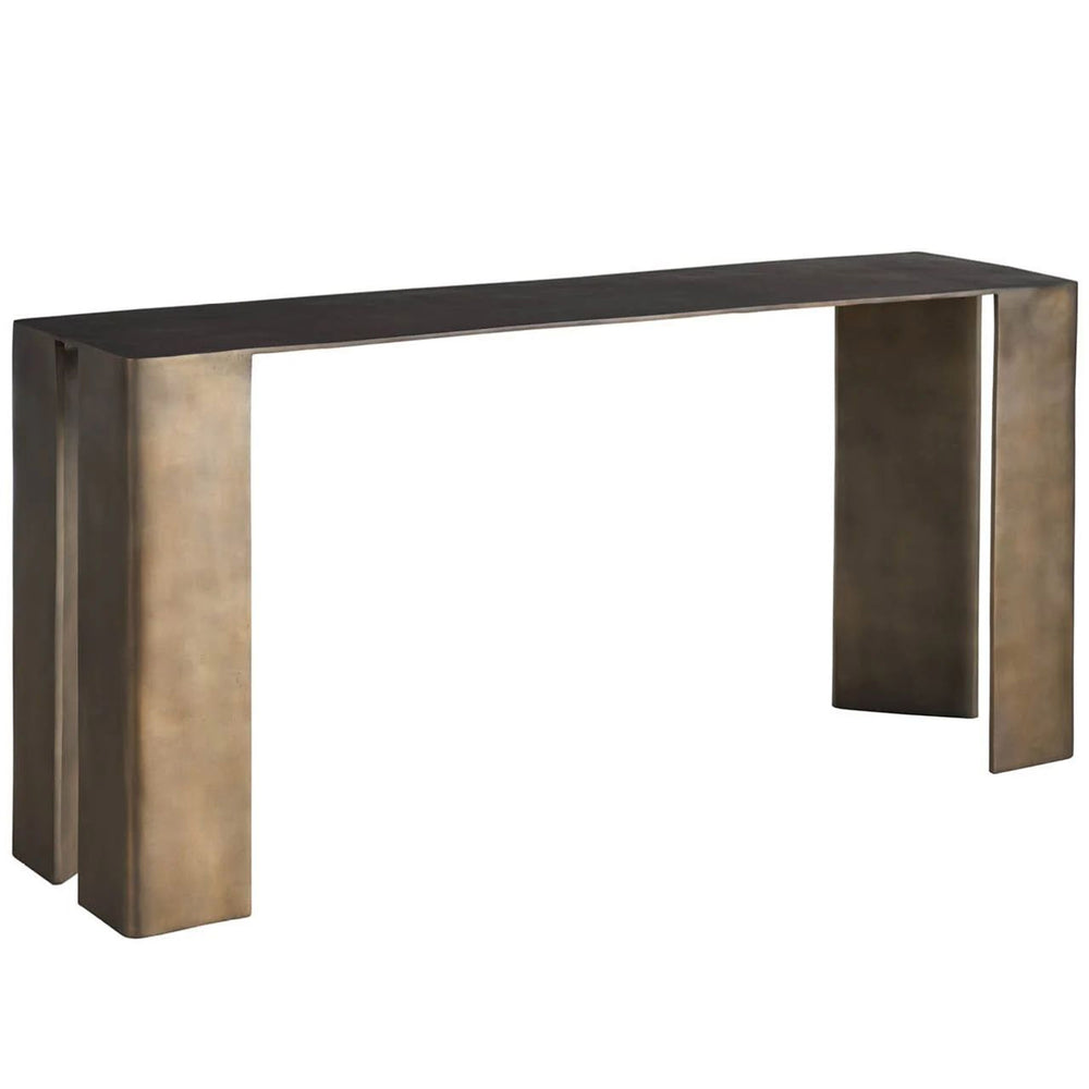 Eclipse Console Table, Black Nickel
