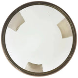 Nuvola Round End Table, Antique Zinc