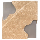 Mirage End Table, Light Emperador