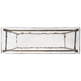 Cirrus Console Table, Antique Brass
