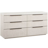 Modern Quartz 6 Drawer Dresser, Mist