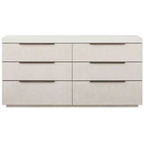 Modern Quartz 6 Drawer Dresser, Mist