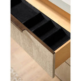 Modern Quartz 6 Drawer Dresser, Mist