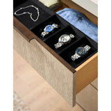 Modern Quartz 6 Drawer Dresser, Mist