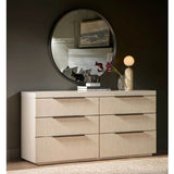 Modern Quartz 6 Drawer Dresser, Mist