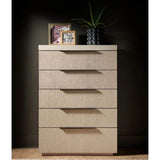 Modern Quartz 5 Drawer Chest, Mist