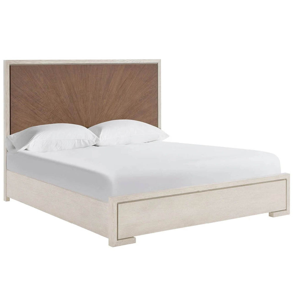 Modern Panel Bed, Mist