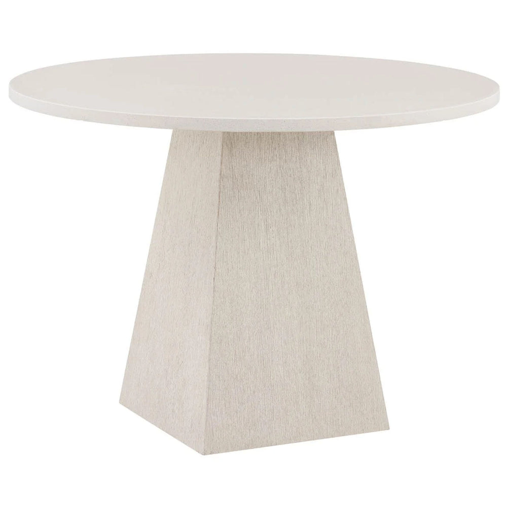 Quartz Round Dining Table, White