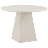 Quartz Round Dining Table, White