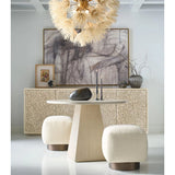Quartz Round Dining Table, White