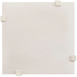 Modern Mist Cocktail Table, White Quartz