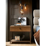Haze Nightstand, Brown-Furniture - Bedroom-High Fashion Home