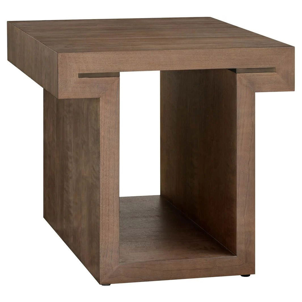 Modern Rectangular End Table, Haze