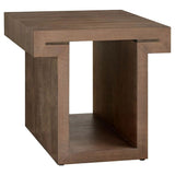 Modern Rectangular End Table, Haze