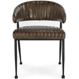 Umbria Leather Dining Chair, Antique Brown, Set of 2-Furniture - Dining-High Fashion Home