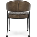 Umbria Leather Dining Chair, Antique Brown, Set of 2-Furniture - Dining-High Fashion Home