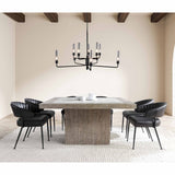 Umbria Leather Dining Chair, Jet Black, Set of 2-Furniture - Dining-High Fashion Home