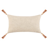 Sherry Lumbar Pillow, Natural-High Fashion Home