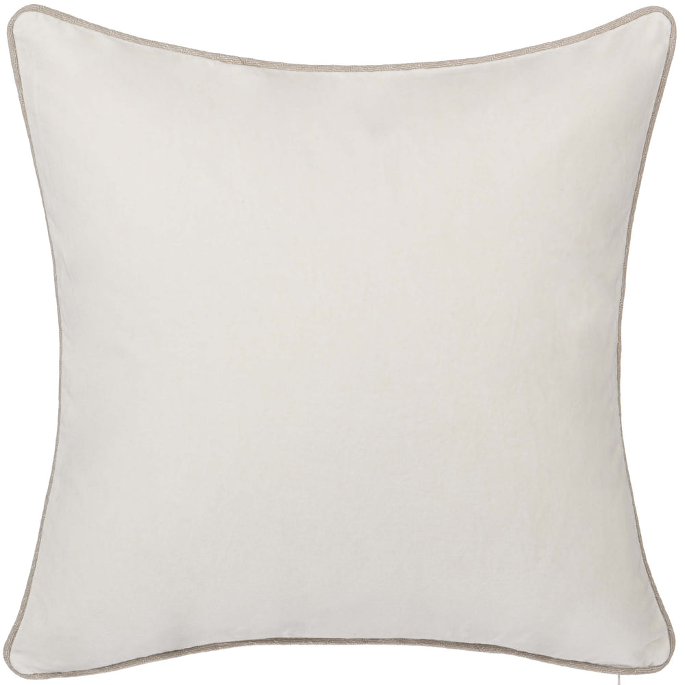 Heirloom Velvet Pillow, Ivory-Accessories-High Fashion Home