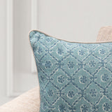 Bromley Pillow, Blue, Set of 2