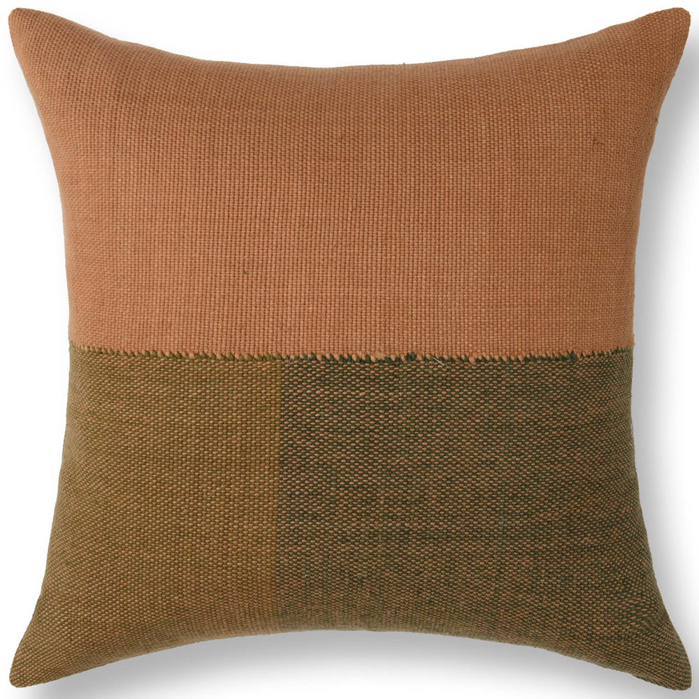 Woodland Pillow, Chestnut/Olive, Set of 2