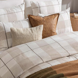 Hanson Queen Duvet, Ivory/Toffee