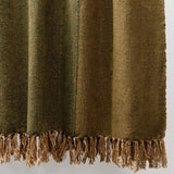 Woodland Throw, Chestnut/Olive