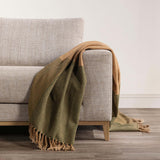 Woodland Throw, Chestnut/Olive